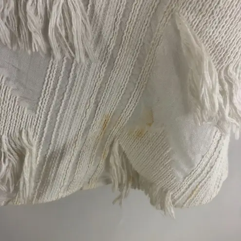 Derek Lam 10 Crosby Womens Fringe Cami Top Cotton Blend Flowy White 2