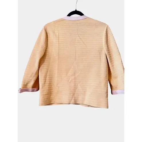 Butte Knit Vintage 60's 70's lady's who lunch jacket sophisticated classic 10 Yellow