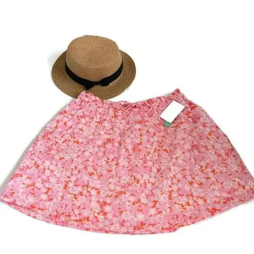 Abound  floral PaperBag mini Skirts pink SMALL Bohemian boho skirt