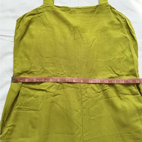 Monteau Los Angeles Women’s XL Jumpsuit Lime Green Trendy Casual Fashion Top