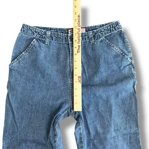 Old Navy Vintage Y2K  Embroidered Floral Capri Jeans Size 6‎