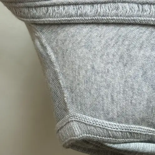 St. John Open Waterfall Contrast Gray Cardigan Size Small