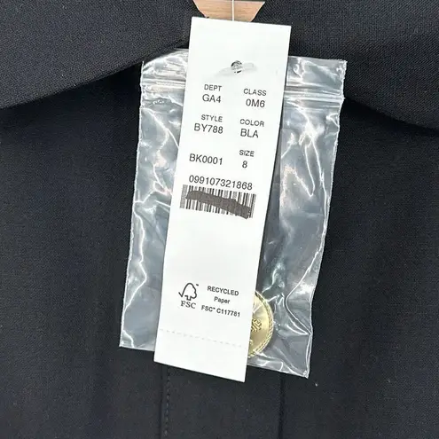 NWT J. Crew Black Collared Italian Bi