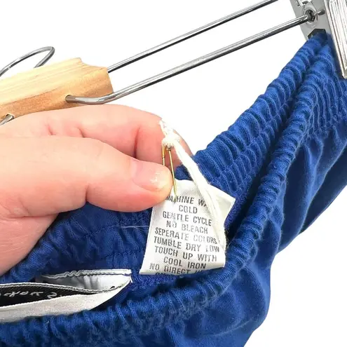 Michael Simon Lite Ski Trip Snowflake Embroidered Novelty Midi Skirt Blue Small