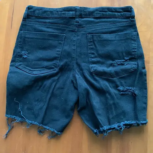 Zumiez Empyre Empyre | Distressed Black Mid-length Shorts