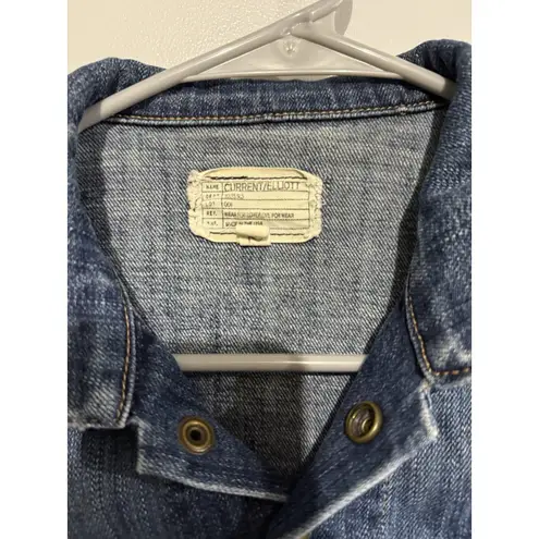 Current/Elliott Current Elliott Denim Jacket Women's Size 2 Blue The Snap Jacket Loved