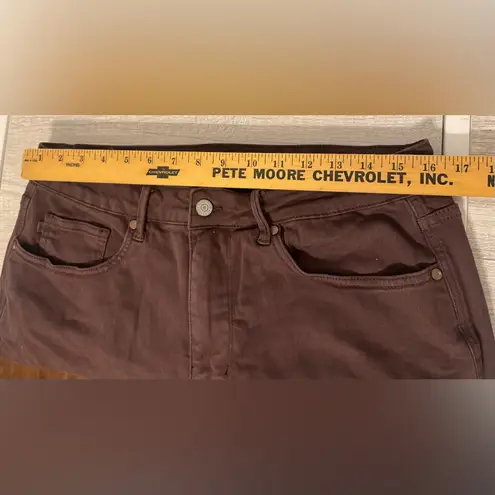 Judy Blue Espresso Brown High Waisted Raw Hem Flare Tummy Control Jeans 16W