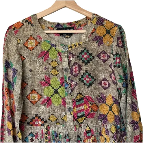 Hemant and Nandita Silk Pintuck Prima Pleated Beaded Dress Luxury Classic 10