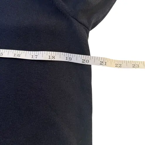 J.Jill  Dress Womens  Navy Blue Knit Turtleneck Sweater Dress Minimalist Medium