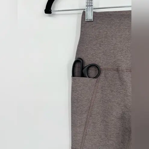 Beyond Yoga Spacedye Out of Pocket High Waisted Midi Leggings Stretch Taupe XXS