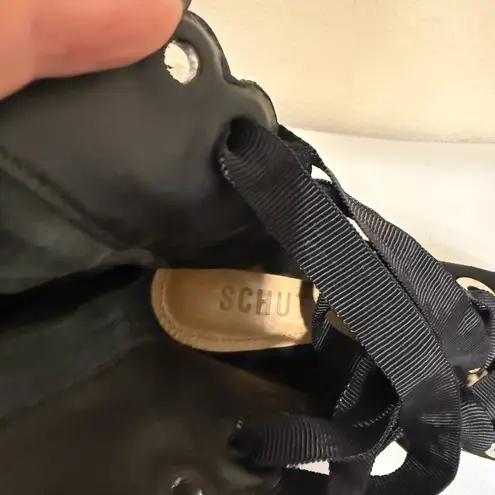 Schutz  Black Suede Bootie Block High Heel Boot Women's SZ 5B Brazil Elegant - Image 7