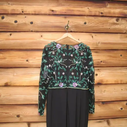 Mac Duggal 67870 Womens BEADED ILLUSION HIGH NECK TRUMPET GOWN