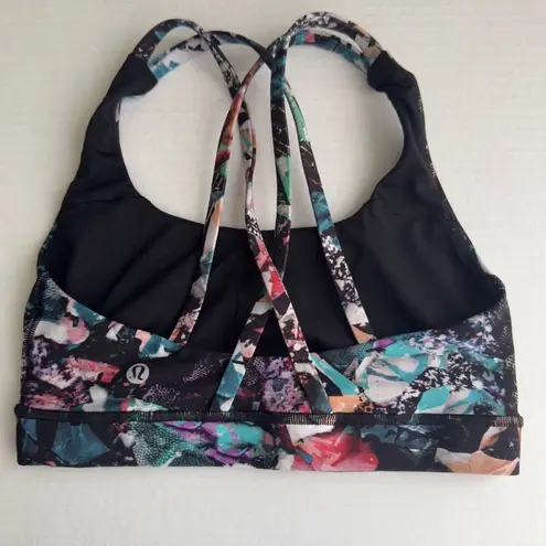 Lululemon  Energy Sports Bra Size 4 Color Crush Multi Luxtreme Workout Exercise