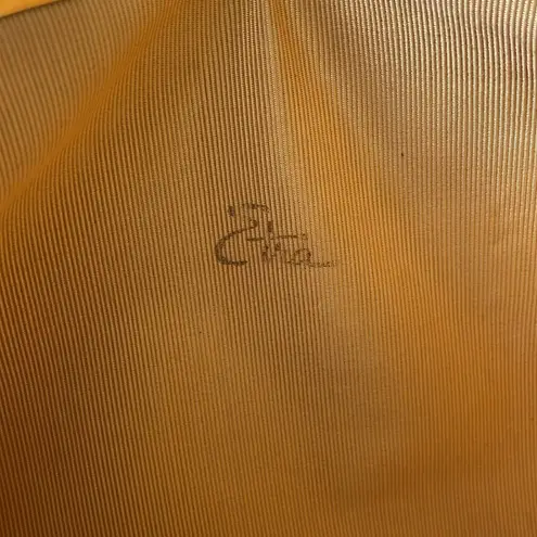 Etra vintage brown leather crocodile pattern pocketbook/ clutch.