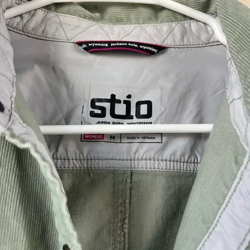 Stio Saratoga Cord Shirt Green Size M