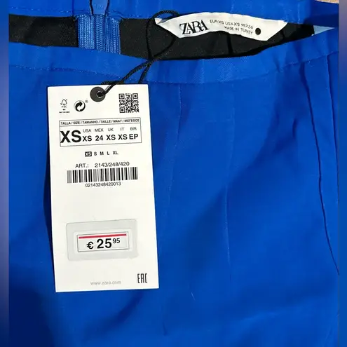 ZARA NWT  Royal Blue Skirt