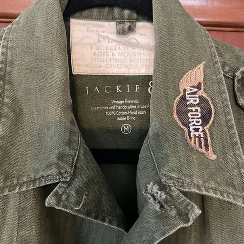 Vintage renewal Jacks B military utility patched jacket Size M