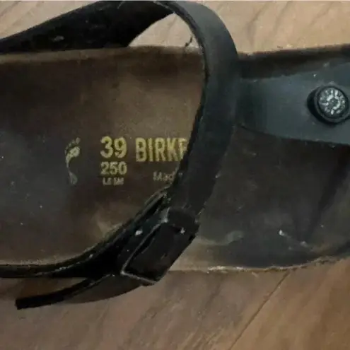 Birkenstock  Gizeh Sandals Black Thong Flip Flops Women’s 39