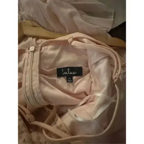 Lulus  Glamorous Gala  Pink Dress M Wedding GuestBridesmaid Formal Evening Gown