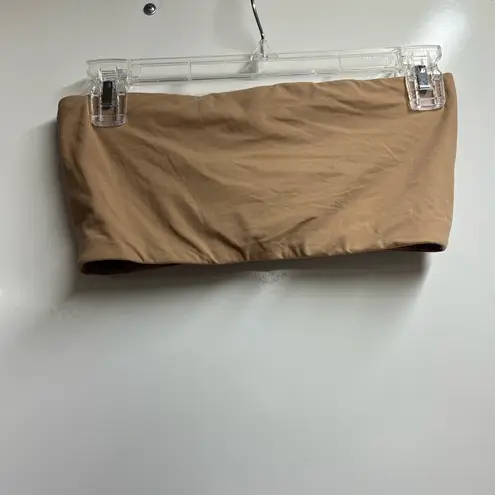 SKIMS FITS EVERYBODY BANDEAU BRA ochre 4X NEW