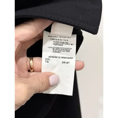 Moschino Long Sleeve Notch Lapel Single Breasted Blazer Black Women's Size 38/2