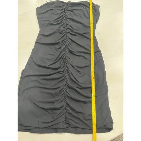 THATS SO FETCH Ruched Bodycon Dress Sleeveless Mini Party Black Size 8