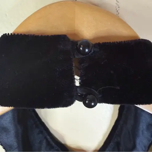 Jessica McClintock Vintage GunneSax blackVelvet Choker Formal evening Gown 11/12