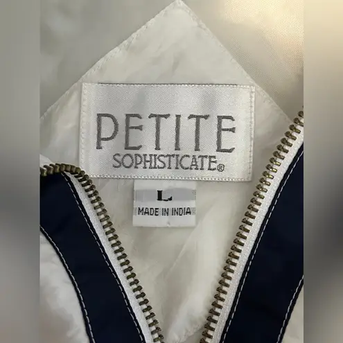 Petite Sophisticate Vintage 80s Windbreaker Jacket Woman’s Size Large Nautical Design Crest VGUC