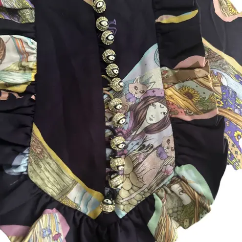 Zimmermann Purple Silk Celestial Zodiac Swing Dress Size 1 / US 6