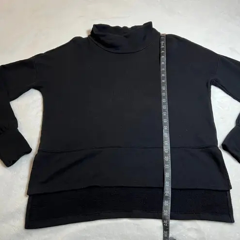 Caslon Mock Neck Sweatshirt Size Medium Minimalist Casual Neutral Layers Cotton