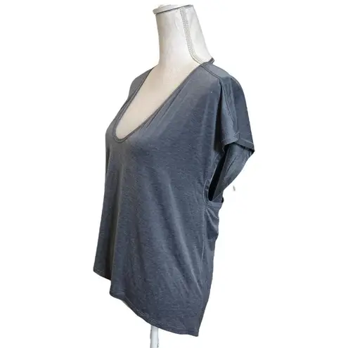 Lululemon  Playful Practice Short Sleeve Top Solar Grey V Neck Women’s Size 6