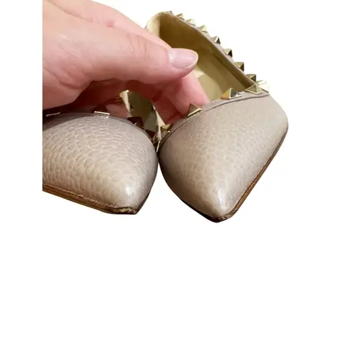 Valentino Garavani Rockstud Pumps Blush Pink Gold Studded Leather Heels 39.5