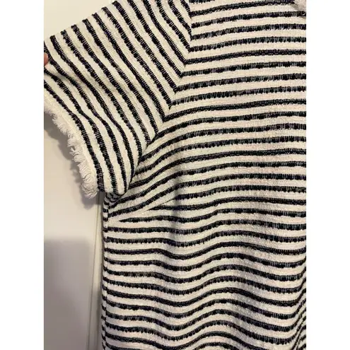Green Envelope blue striped short sleeved sweater dress 3X Black