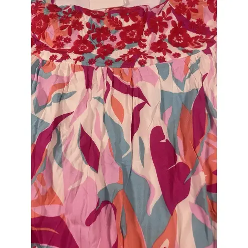 Emily Wonder Colorful & Floral Baby Doll Fully Lined Dress Size 2X NWT