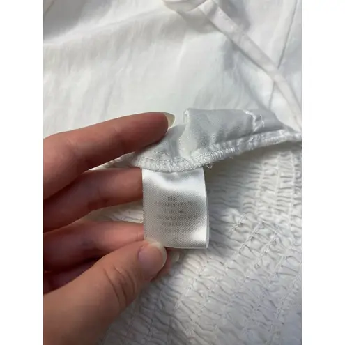 Anna Grace White Puff Sleeve Mini Dress Size S