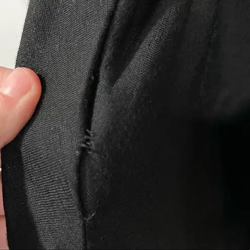 Max Mara Black Tie Front Midi Long Sleeve Dress EU 48