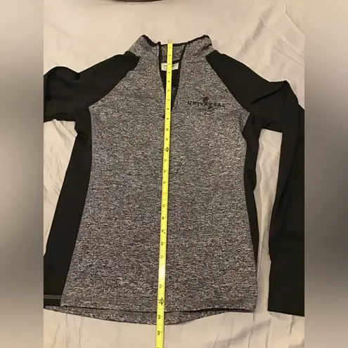 Universal studios black & grey long sleeve 1/4 zip size small