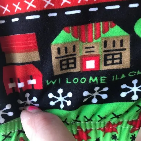 New Mix Christmas Leggings Horse Snowflakes EUC