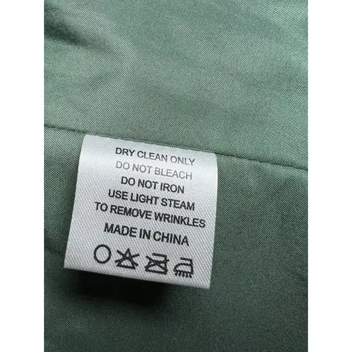 Azazie Tayla Floor Length Chiffon Sheath Dress Size A2 Eucalyptus Bridesmaid