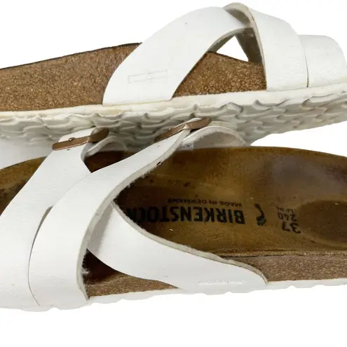 Birkenstock  Yao Sandals White Double Buckle 37 L6M4