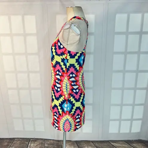 Annie Griffin Annie Griffen silk kaleidoscope colorful summer dress size medium