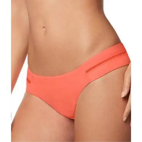 PilyQ New. coral stitched teeny bikini. M-top/L-bottom. Retails $179