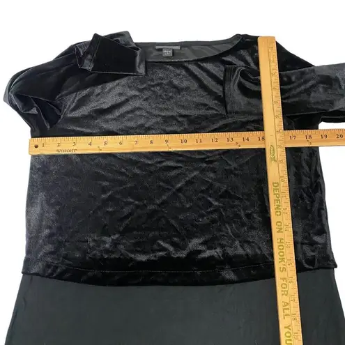 J.Jill  Velvet Black Long Sleeve Dress Shirt Small