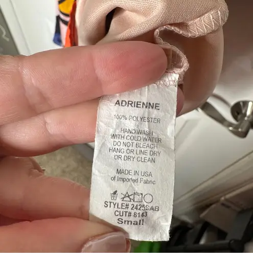 Adrienne The Butterfly Garden Multi Colored Mini Dress Size Small Artsy