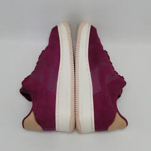 Nike Womens  Air Force 1 True Berry Suede Athletic Sneakers Size 7.5 896185-602