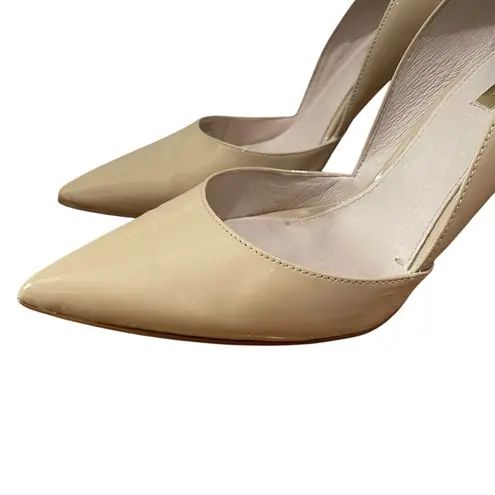 Louise et Cie Hermosah Patent Pointed Toe Pumps Bisque Nude Womens Size 10