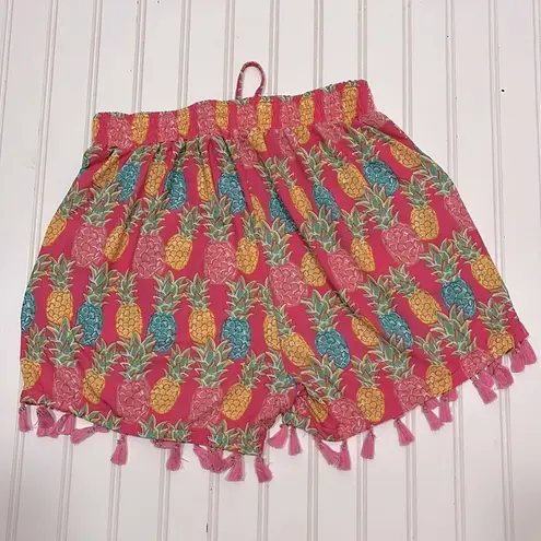 Simply Southern  pineapple tassel shorts