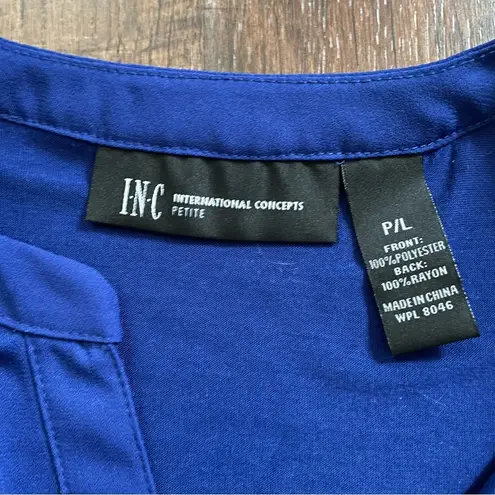 INC blue sleeveless top, size P/L