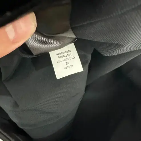 White House | Black Market  skirt‎ womens 4 black scuba ruffle tulip hem pencil