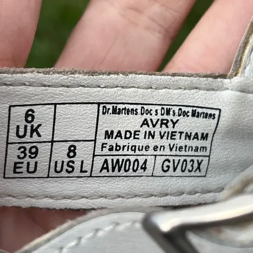 Dr. Martens Doc Martens Avry White Chunky Hydro Leather Fisherman Sandals Size 8